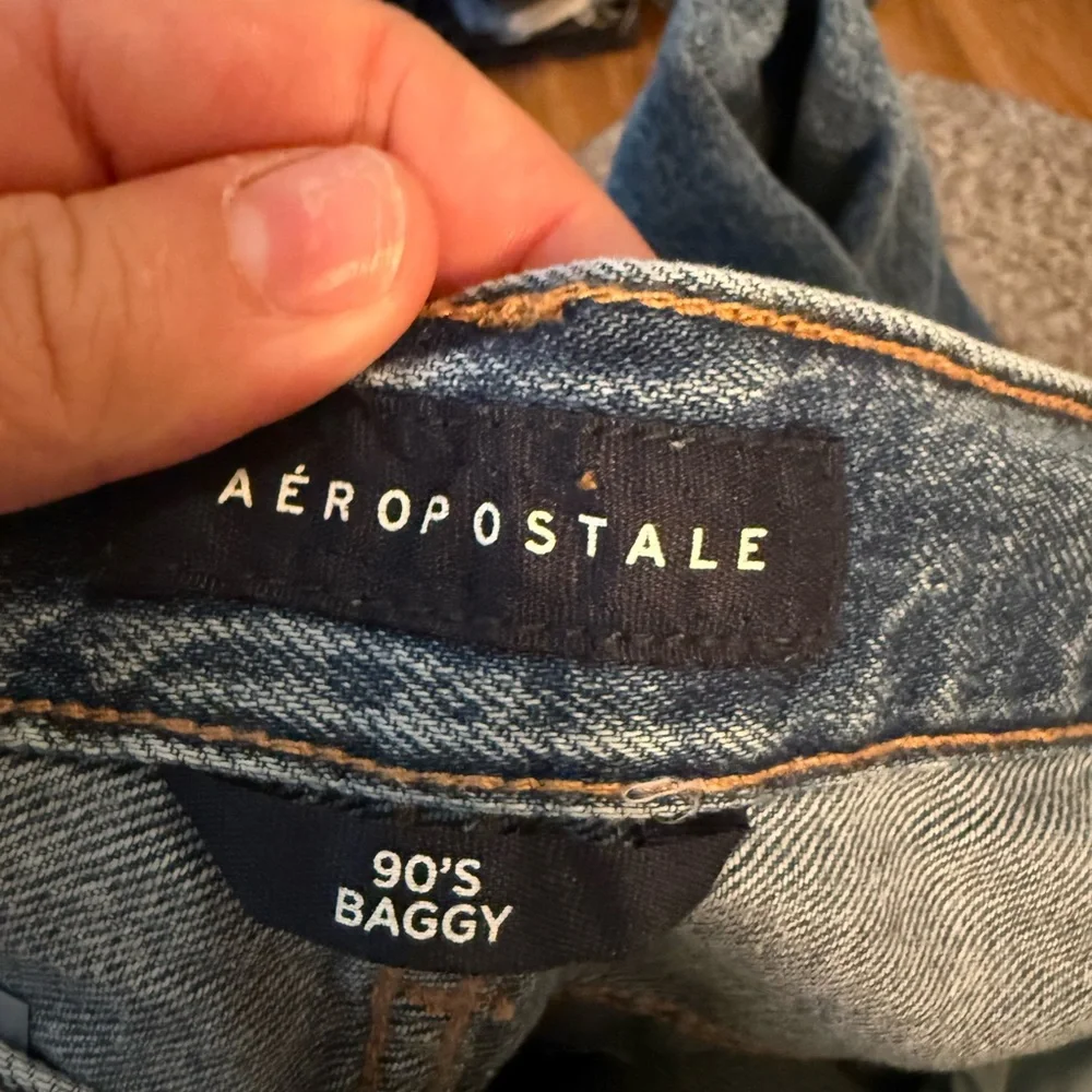 Aeropostale Blue Flare Wide Leg Jeans - Picture 4 of 5